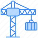 crane, construction, lifter, hook, vehicle, building, machine, equipment, truck