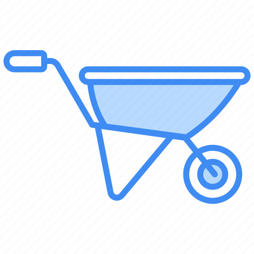 Wheelbarrow, construction, cart, trolley, garden, tool, barrow icon - Download on Iconfinder