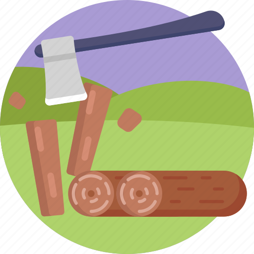 Country, life, firewood, wood, axe icon - Download on Iconfinder