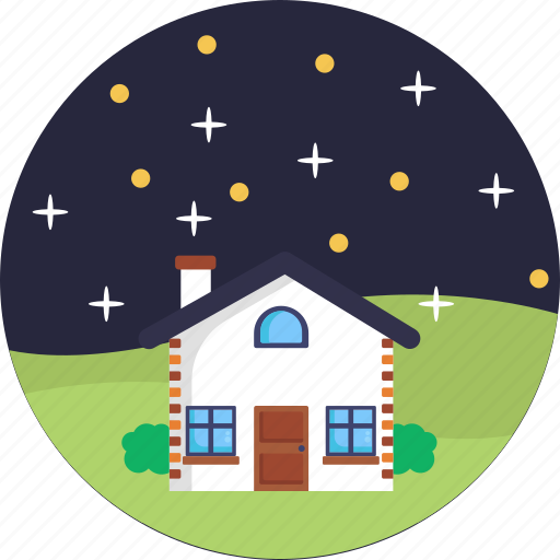 House, stars, home, nature icon - Download on Iconfinder
