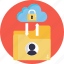 data, protection, cloud storage, padlock, folder, security 