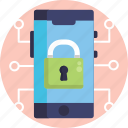 data, protection, encryption, padlock, password, mobile phone