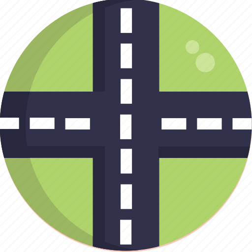 Crossroads, junction, road, highway icon - Download on Iconfinder