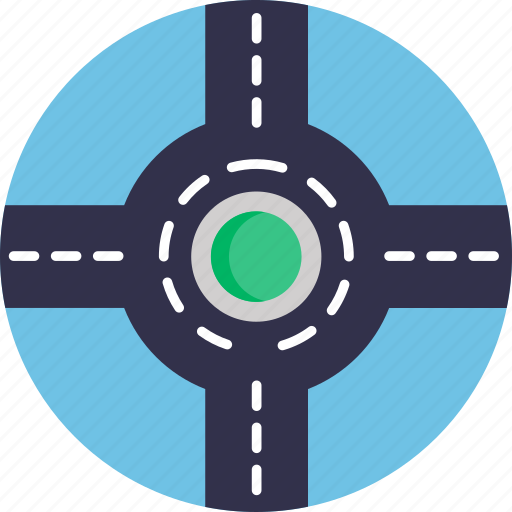 Driving, school, roundabout, city, intersection icon - Download on Iconfinder