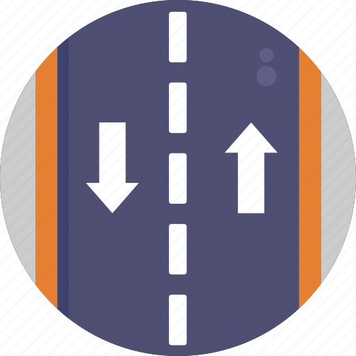 Two, way, two way, highway, road icon - Download on Iconfinder