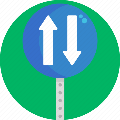 Driving, two way, sign icon - Download on Iconfinder