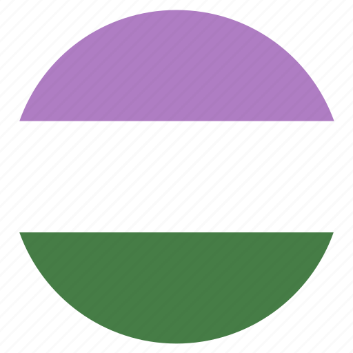 Circle, flag, genderqueer, lgbt, pride icon - Download on Iconfinder