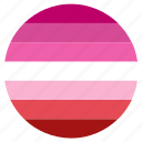 circle, flag, lesbian, lgbt, lipstick, pride, woman