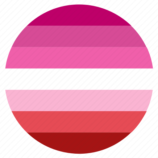 Circle, flag, lesbian, lgbt, lipstick, pride, woman icon - Download on Iconfinder