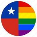 chili, circle, flag, gay, lgbt, pride, rainbow