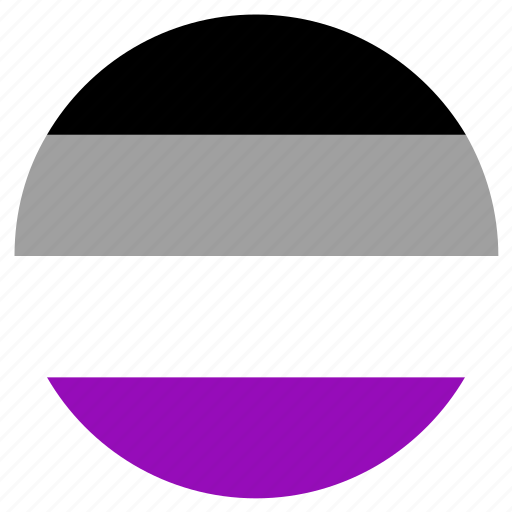 Asexual, circle, flag, lgbt, pride icon - Download on Iconfinder