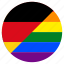 circle, flag, gay, germany, lgbt, pride, rainbow