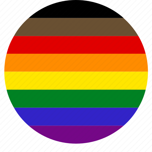 Circle, flag, gay, lgbt, philadelphia, pride, rainbow icon - Download on Iconfinder