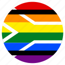 circle, flag, gay, lgbt, pride, rainbow, south africa