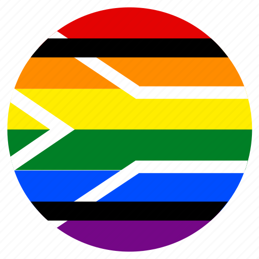 Circle, flag, gay, lgbt, pride, rainbow, south africa icon - Download on Iconfinder