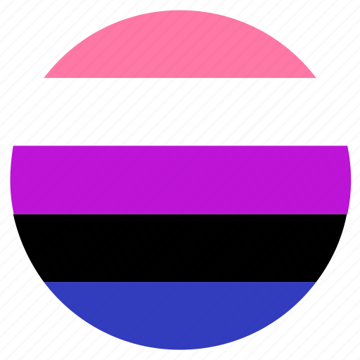 Circle, flag, genderfluid, lgbt, pride icon - Download on Iconfinder