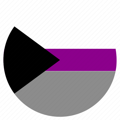 Circle, demisexual, flag, lgbt, pride icon - Download on Iconfinder