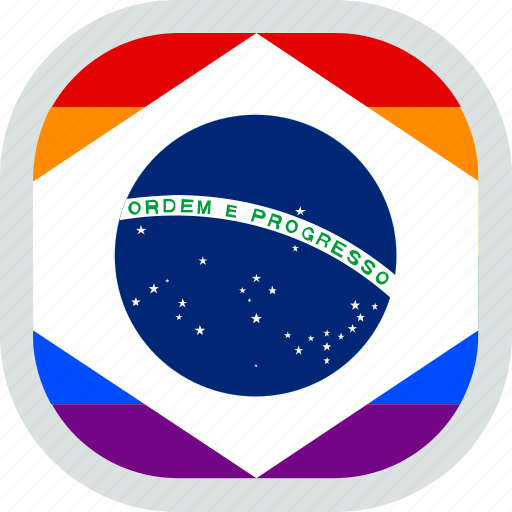 Brazil, brazilian, flag, lgbt, lgbtq, pride, rights icon - Download on Iconfinder