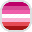 feminine, flag, lesbian, lgbt, lgbtq, lipstick, pride