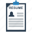 resume, application, document, documents, paper, file, page 
