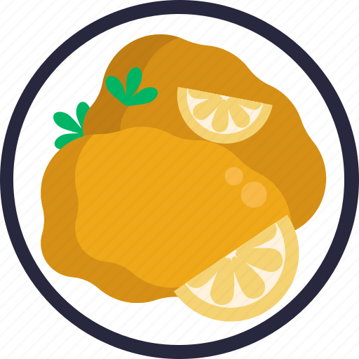German, food, schnitzel, pieces, meat, restaurant icon - Download on Iconfinder