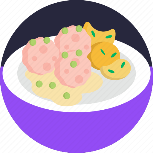 German, food, meatballs, beef, meal icon - Download on Iconfinder