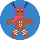 gingerbread, characters, christmas, xmas, reindeer