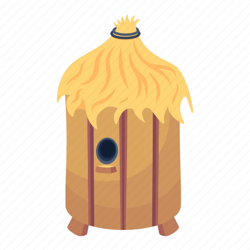 Wooden beehive, wooden hive, bee home, apiary, beekeeping icon - Download on Iconfinder
