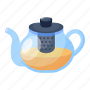 teapot, honey tea, kettle, honey drink, beverage