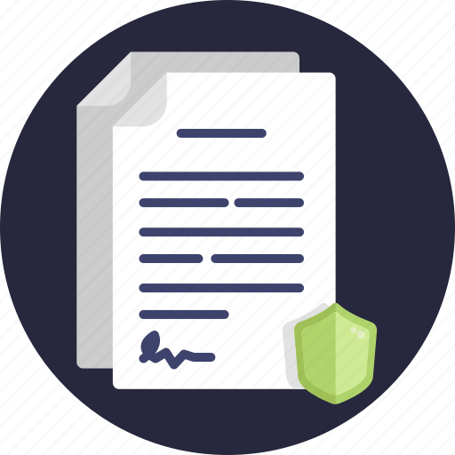 Insurance, forms, shield, protection, sign icon - Download on Iconfinder