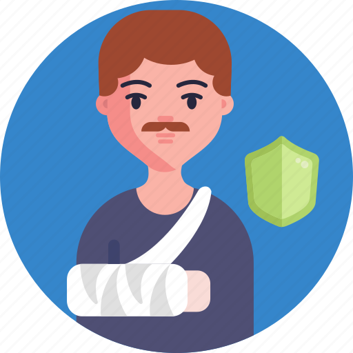 Health, insurance, medical, man, shield, protection icon - Download on Iconfinder