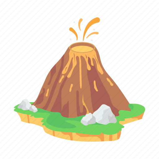 Mountains island, island, hills island, seashore, seaside icon - Download on Iconfinder