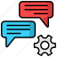 chat, communication, message, talk, bubbles, chat bubble, chat window icons 