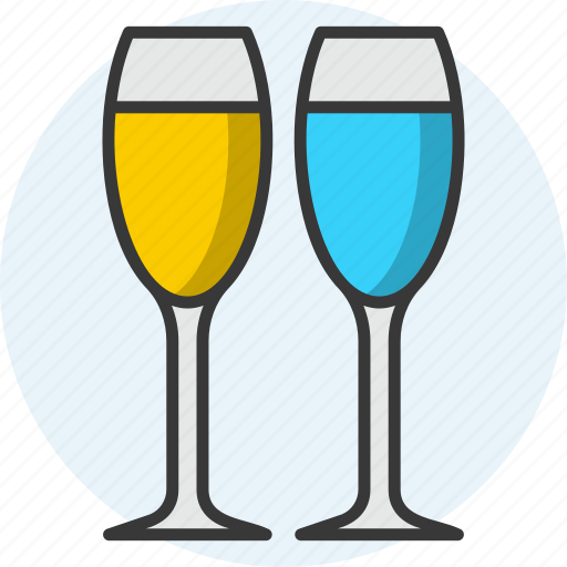 Glasses, water, wine, beverage, vodka, juice, cocktail icon. icon - Download on Iconfinder
