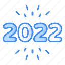 clock, midnight, new, year, 2022 icon