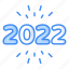 clock, midnight, new, year, 2022 icon 