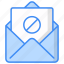 no spam, message, email, envelope, forbidden, mail icon 