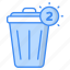 trash, notification, trash notification, deleted, erase, letter, mail icon 