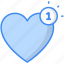 notification, heart notification, alert, love, message, sweet, valentine icon 