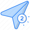 send, notification, send notification, aeroplane, communication, send message, paper icon