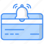 notification, credit card notification, banking, buy, credit card, money, payment icon 