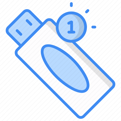 Usb, notification, usb notification, computer, device, stick, storage icon. icon - Download on Iconfinder