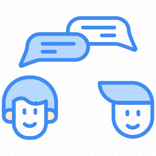 Discussion, communication, conversation, meeting, business, chat, businessman icon - Download on Iconfinder