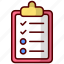 clipboard, document, list, checklist, report, paper, file, business, task 