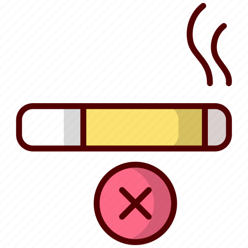 No smoking, cigarette, smoking, no-cigarette, smoke, forbidden, prohibition icon - Download on Iconfinder