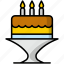 cake, celebration, holiday, new year, birthday, candle 