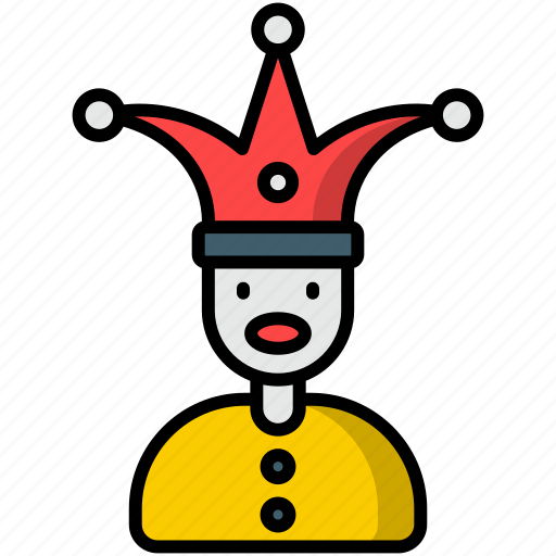 Birthday, celebration, clown, jester, joker, party icons icon - Download on Iconfinder