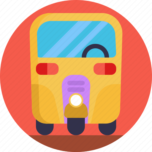 Public, transport, tuktuk, taxi, rickshaw, tourist, thailand icon - Download on Iconfinder
