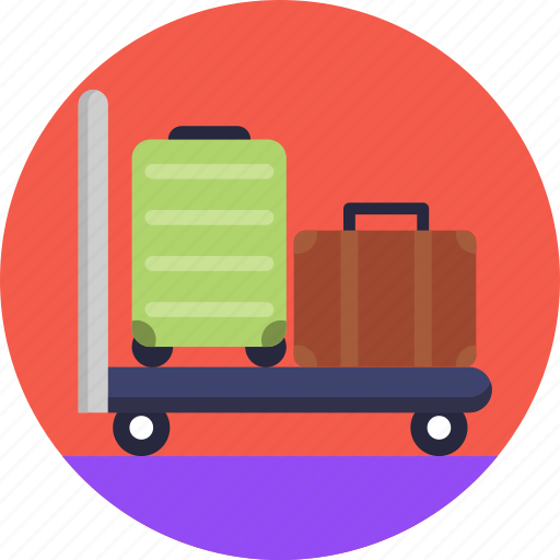 Public, transport, luggage, cart, suitcase, briefcase icon - Download on Iconfinder