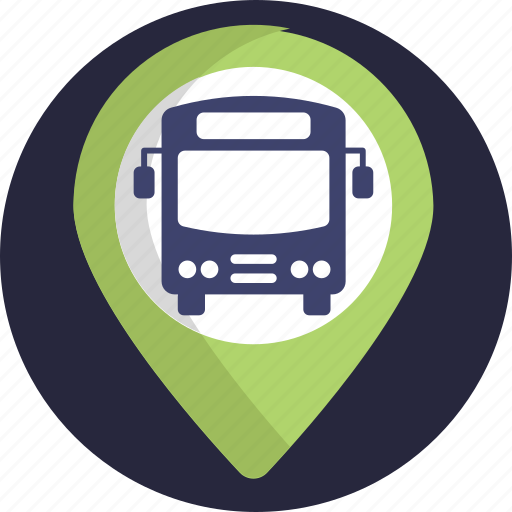 Public, transport, location, pin, navigation, vehicle, transportation icon - Download on Iconfinder